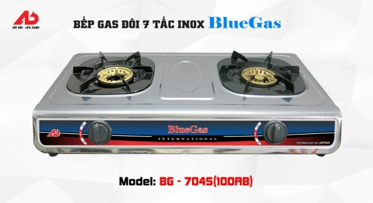 Bếp Gas Đôi 7 tấc Inox (BG-7045)