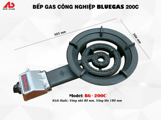 Bếp Gas Công Nghiệp Bluegas 200C (BG-200C)
