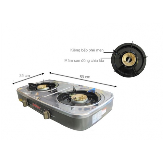 bếp đôi inox Namilux