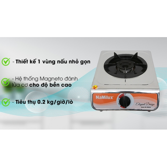 bếp đơn inox Namilux
