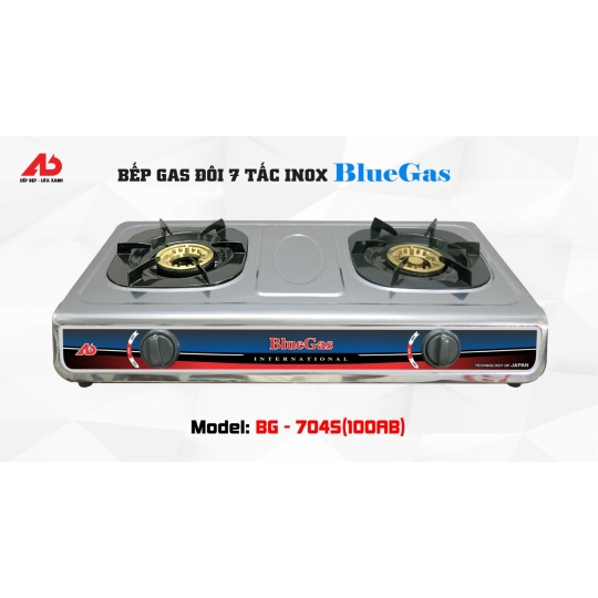 Bếp Gas Đôi 7 tấc Inox (BG-7045)