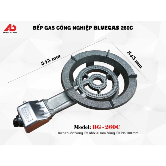 Bếp Gas Công Nghiệp Bluegas 260C (BG-260C)