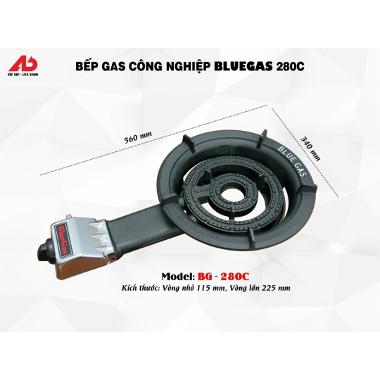 Bếp Gas Công Nghiệp Bluegas 280C (BG-280C)