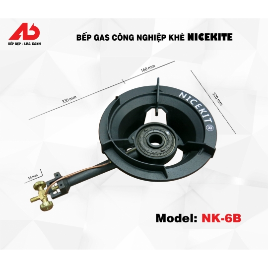 Bếp Gas Công Nghiệp Khè Nicekite (NK-6B)