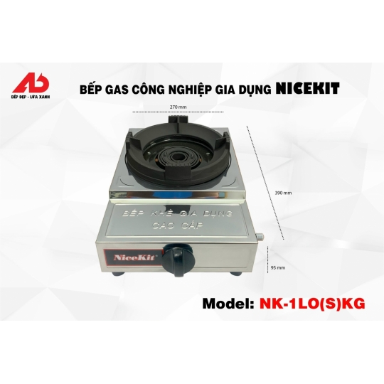 Bếp Gas Công Nghiệp Gia Dụng Nicekit NK-1LO(S)KG