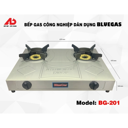 Bếp Gas Công Nghiệp Dân Dụng Bluegas BG-201
